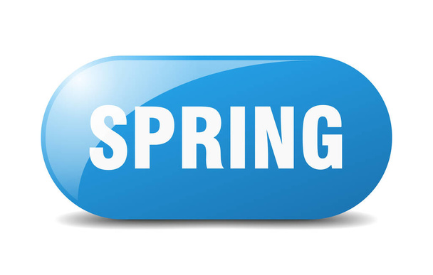 spring button. spring sign. key. push button. - Vector, Imagen