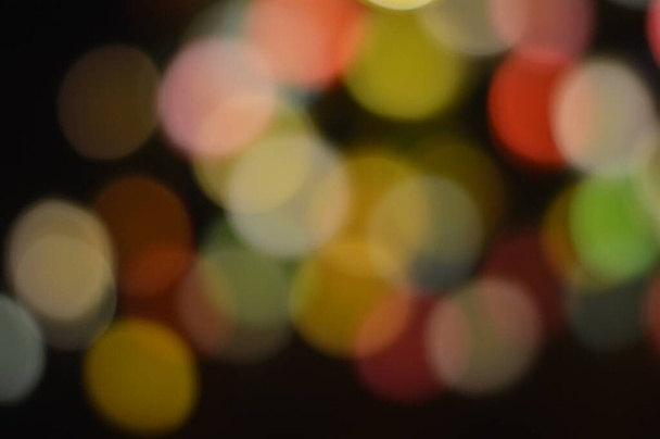 Bokeh images have yellow, pink, red, and other colors that are colorful. - Fotoğraf, Görsel