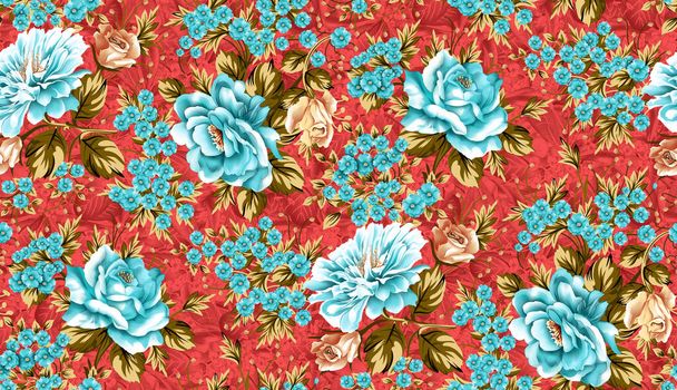 seamless classical flower pattern background - Fotó, kép