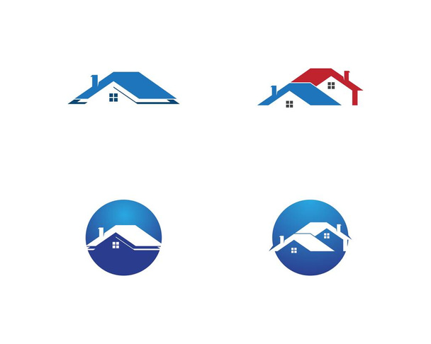 Векторный шаблон логотипа недвижимости и дома
 - Вектор,изображение