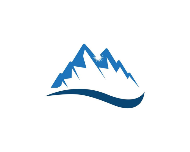 Naturaleza montaña logo vector plantilla
 - Vector, Imagen