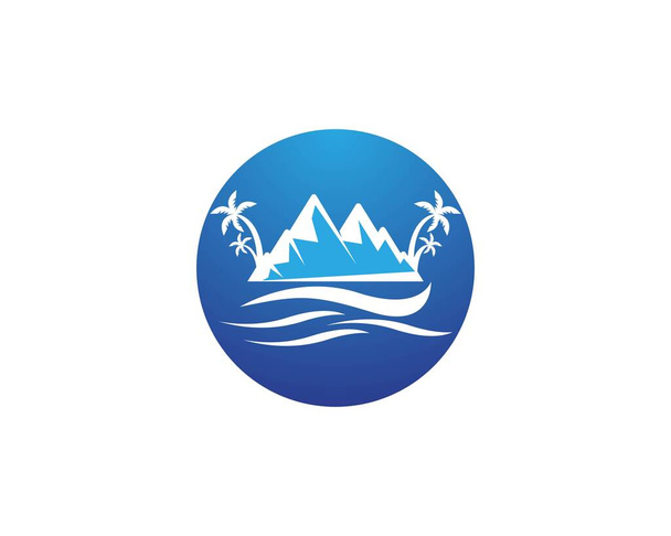 Πρότυπο διανύσματος λογότυπου βουνού - Διάνυσμα, εικόνα