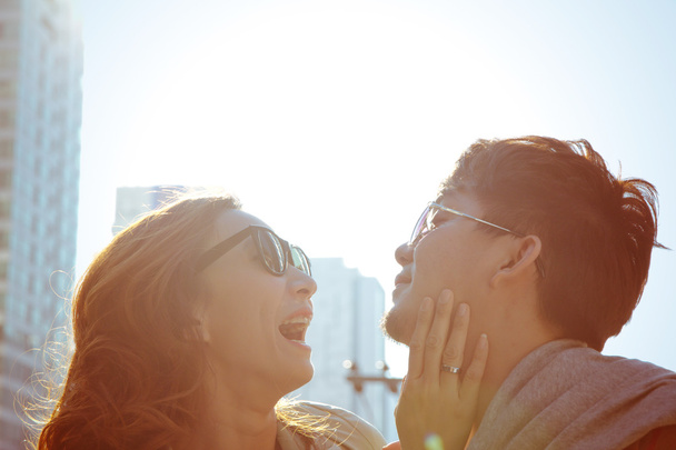 Young carefree couple laughing - Photo, image
