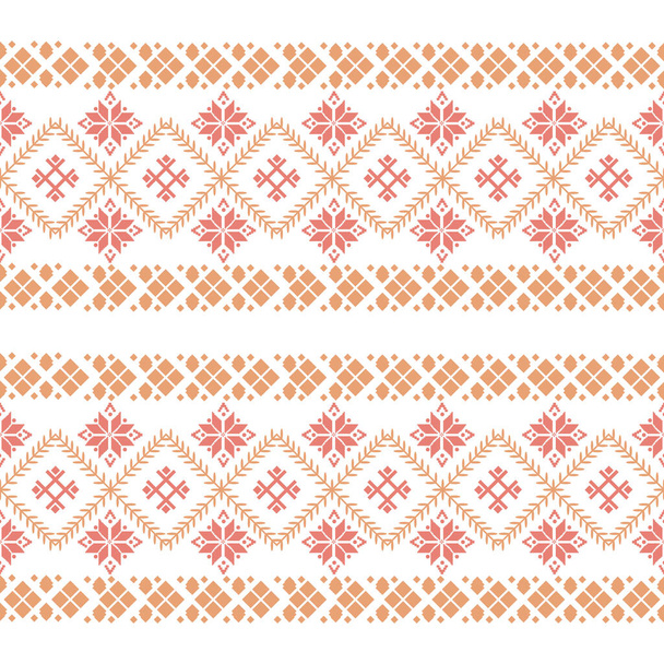 Дизайн бесшовной вышивки для поздравительной открытки. Коллекция
 - Вектор,изображение