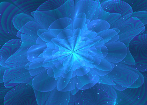 Фрактал сяючий квітковий фон фрактальне мистецтво
   - Фото, зображення