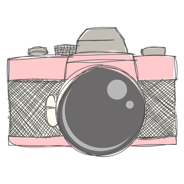 el çekilmiş kamera küçük resim ve vektör dosyaları - Vektör, Görsel