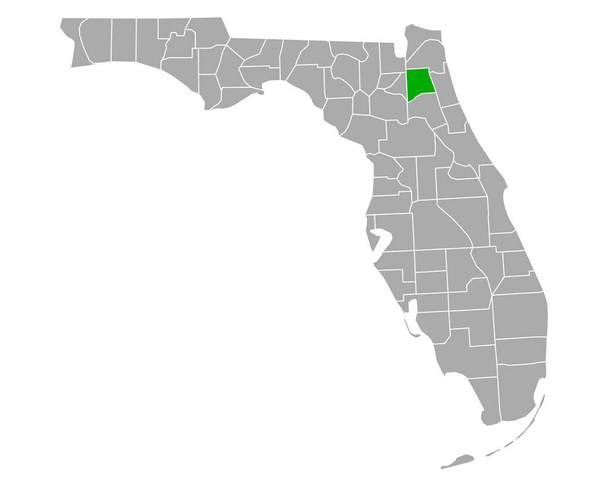 Mapa de Argila em Florida
 - Vetor, Imagem
