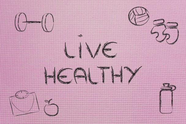 live a healthy and fit life - Fotografie, Obrázek