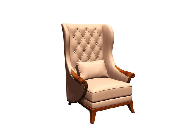 старый удобный мягкий кресло
 - Фото, изображение