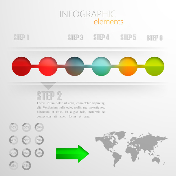 Infographic elements - Vector, imagen