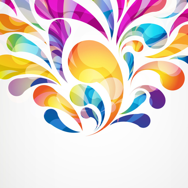 Abstract colorful arc-drop background. Vector. - Vektor, Bild