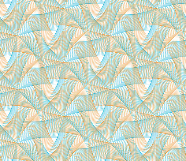 Guilloche micro vector seamless pattern. Color background with thin lines and optical blending effect. - Vector, Image
