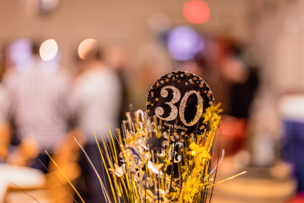 30. életév koncepció - 30. születésnapi party - Fotó, kép