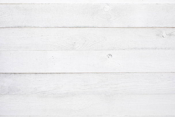 White wood texture background. Top view surface of the table to shoot flat lay. - Foto, Bild