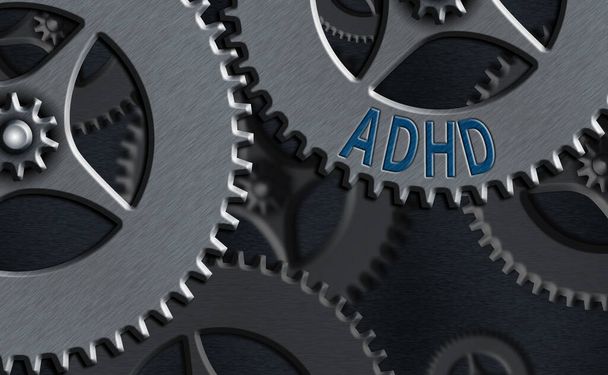 Word writing text Adhd. Business concept for Mental health disorder of children Hyperactive Trouble paying attention. - Photo, Image