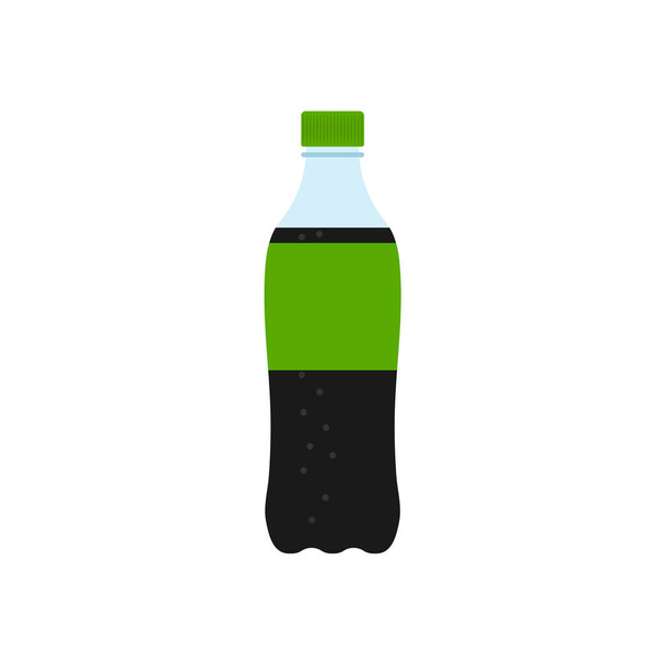 Soda on soft white background in flat style. Vector - Vector, Image