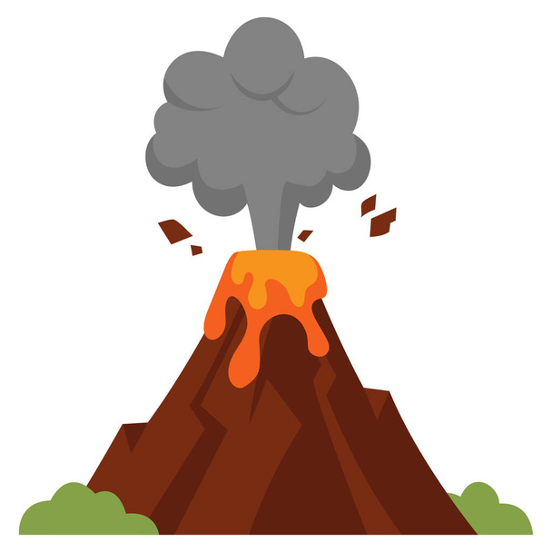 Illustrazione dell'eruzione. - Vettoriali, immagini