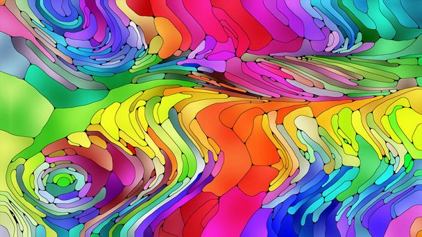 Diseño colorido patrón de movimiento orgánico para gadgets, pantallas e impresiones
. - Foto, Imagen