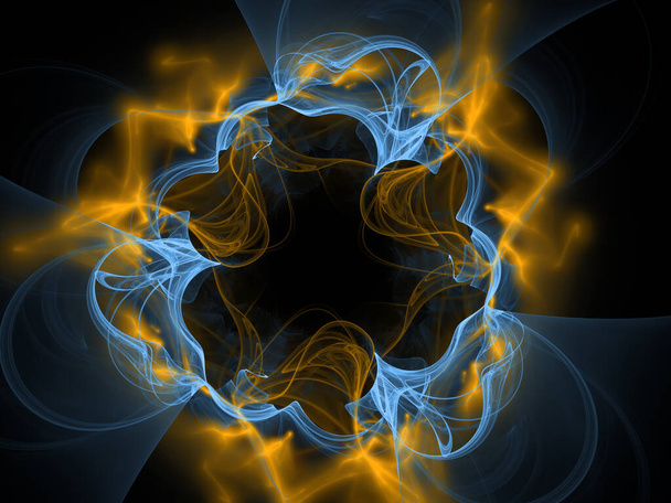 Patrón fractal colorido abstracto generado por computadora
. - Foto, imagen
