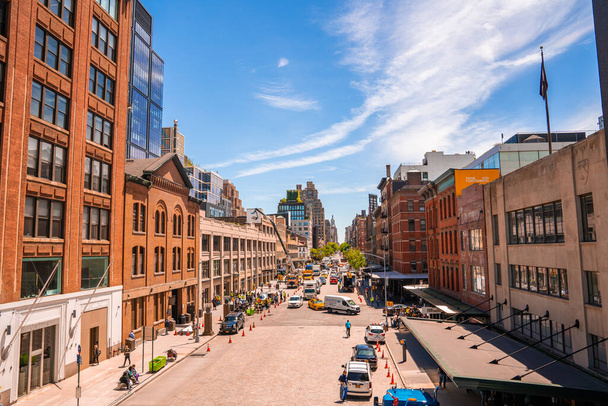 New York, USA. May 10, 2019. Film crew shooting a scene on the streets of New York in Manhattan. - Fotó, kép