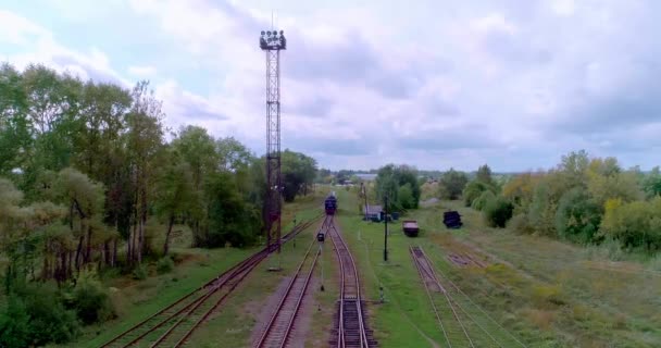 ατμομηχανή σιδηροδρομική κεραία 201982413591619 cc - Πλάνα, βίντεο