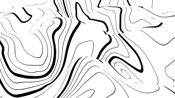 地形図波。アートデザインの輪郭の背景。グリッドマップ。ベクターイラスト. - ベクター画像