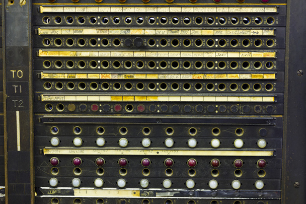 Primer plano de una centralita telefónica Vintage
 - Foto, Imagen