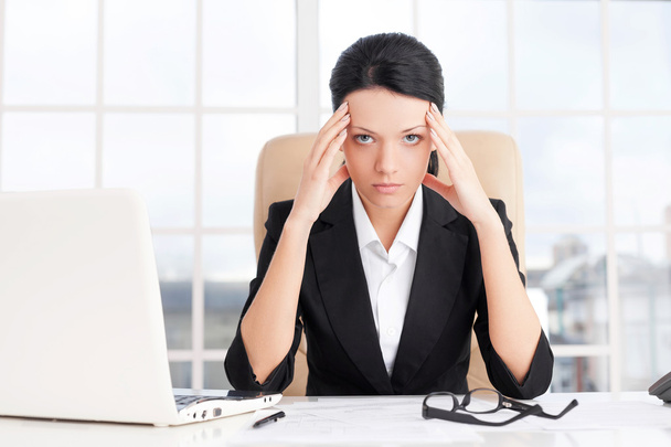 Tired businesswoman - Photo, Image