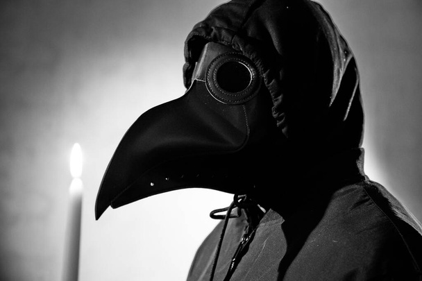 Actress in the mask of the plague doctor. - Photo, Image