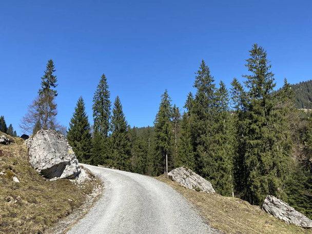 Тропы для прогулок, спорта и отдыха вдоль реки Румлиг или Румлиг и в субальпийской долине Айгенталь - кантон Люцерн, Швейцария (Кантон Люцерн, Швеция)
) - Фото, изображение