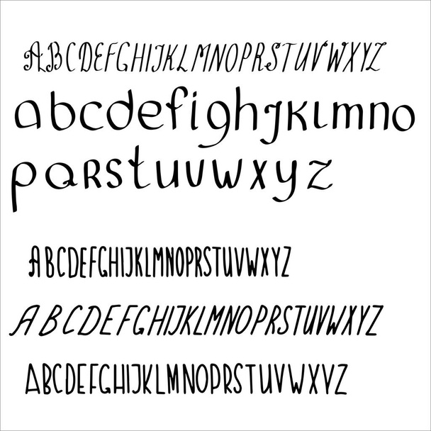 Set from the sets of the English alphabet. - Vector, Image