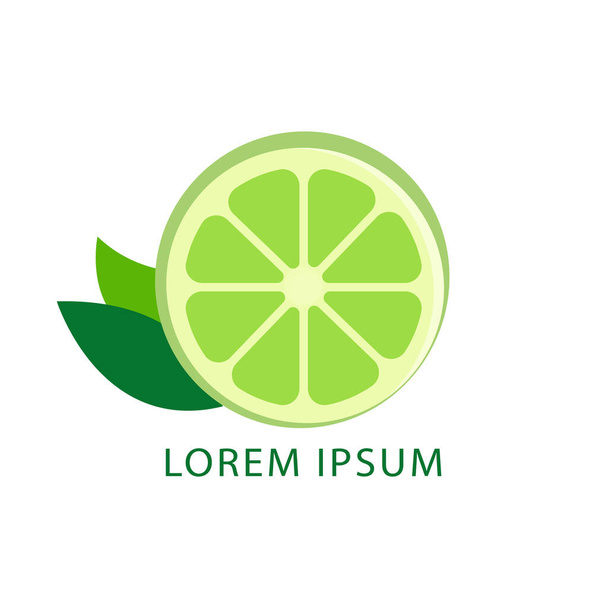lime logo vector illustration. Logo design template. - Vector, Image