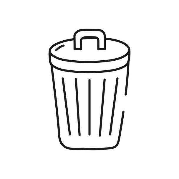 icône poubelle, style ligne
 - Vecteur, image
