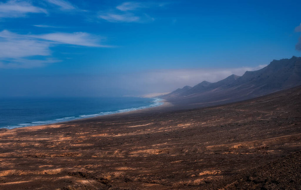 Krásná pláž Cofete, Fuerteventura, Kanárské ostrovy, Španělsko v říjnu 2019 - Fotografie, Obrázek