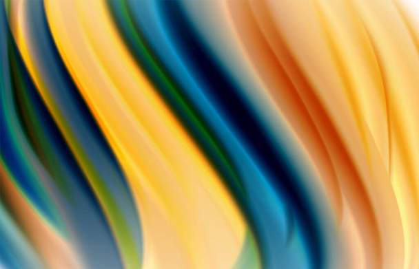 Abstracte achtergrond - vloeiende kleurverloop golven, met dynamische bewegingslijn effect. Vector Illustratie voor Behang, Banner, Achtergrond, Kaart, Boek Illustratie, Landingspagina - Vector, afbeelding