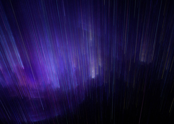 Geniş Aurora Borealis Arkaplanı - Fraktal Sanat - Fotoğraf, Görsel