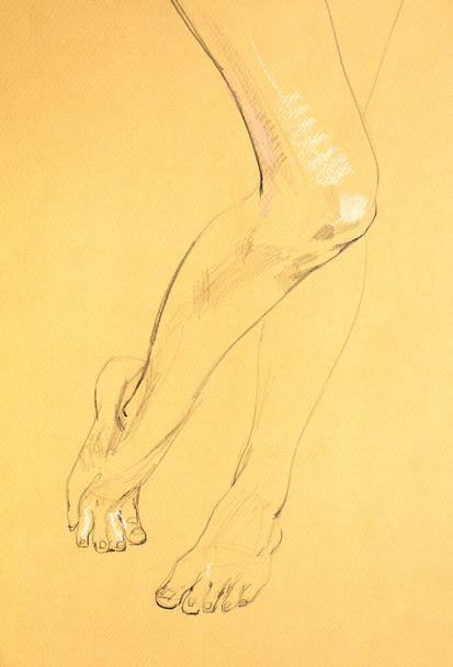 Immagine parziale della pittura del corpo femminile
  - Foto, immagini