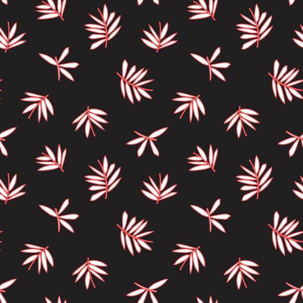 Růžové tropické listy botanické bezešvé vzor pozadí vhodné pro módní tisk, grafiku, zázemí a řemesla - Vektor, obrázek