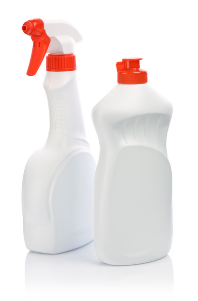 Spray bottle and bottle of gel - Foto, imagen