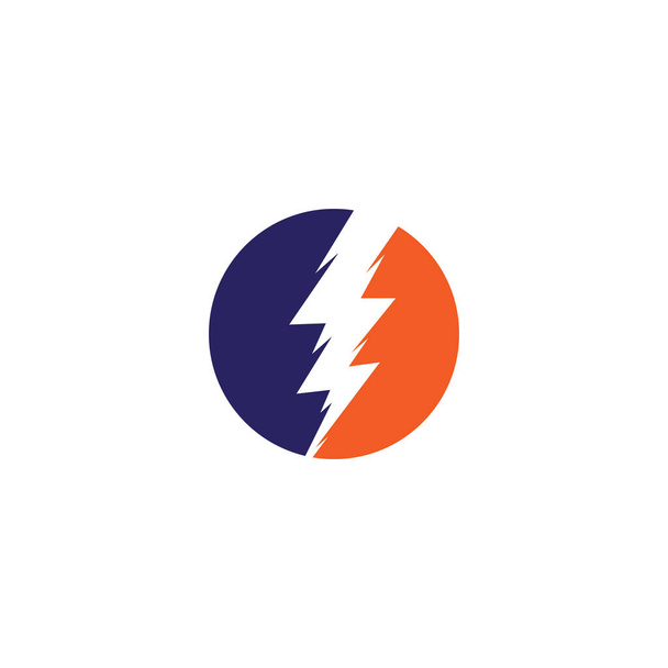 Creative Thunder bold Koncept power Logo Design Template. Návrh vektorové ikony loga hromu. Logo Electric Thunder bold - Vektor, obrázek