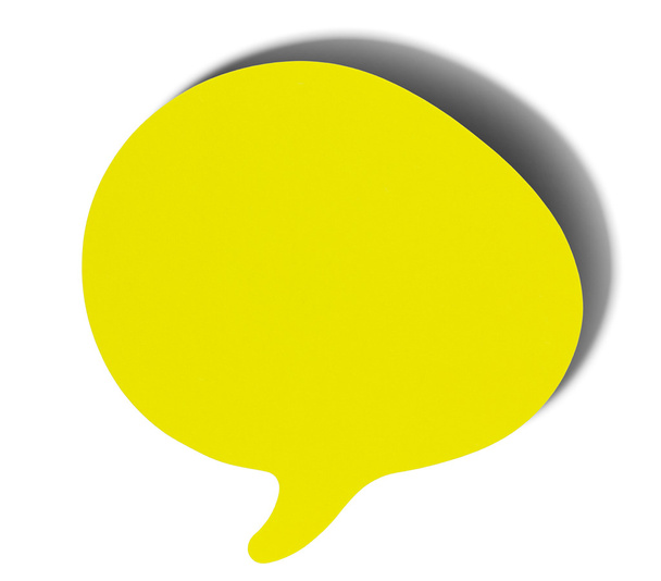 κίτρινο ομιλία φυσαλίδες κολλώδη σημείωση γελοιογραφία και τα κόμικς - Φωτογραφία, εικόνα