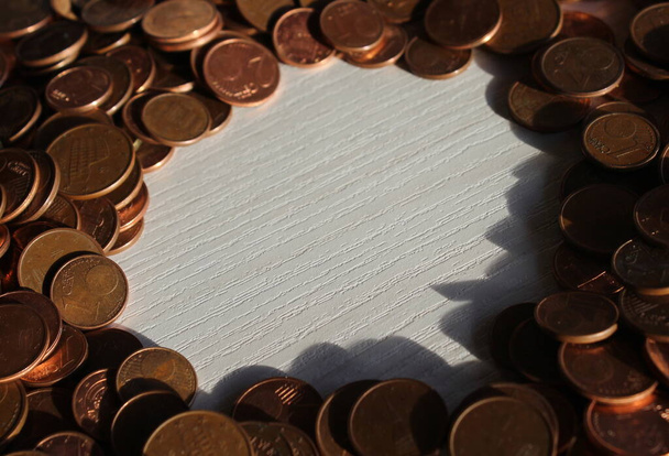 Monety euro centów - darowizna i oferty na nagłe wypadki - Zdjęcie, obraz