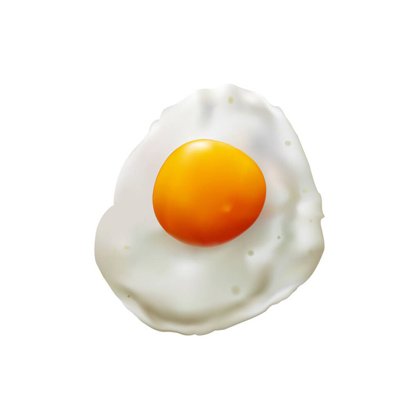 Sült tojás. Vektor tervezés elszigetelt fehér háttérrel. Reggeli vektor kialakítása. - Vektor, kép