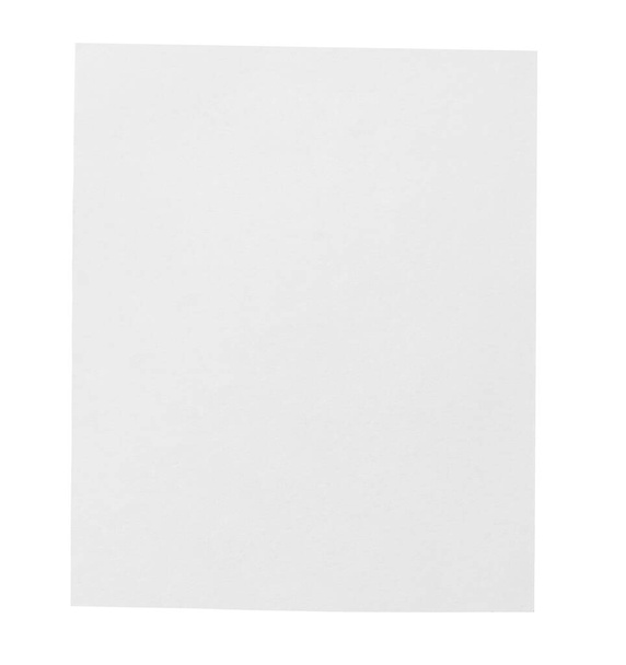 白い背景に白い紙の破片が集まっています。それぞれ別々に撃たれ - 写真・画像