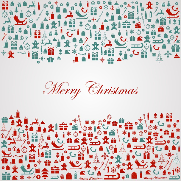 Background with christmas elements. Merry Christmas. - Vector, Image