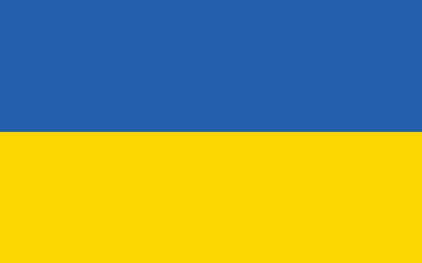 Флаг Украины векторная графика. Прямоугольная иллюстрация флага Украины. Флаг Украины - символ свободы, патриотизма и независимости
. - Вектор,изображение