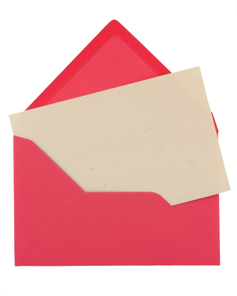 Note in a pink envelope - Photo, Image