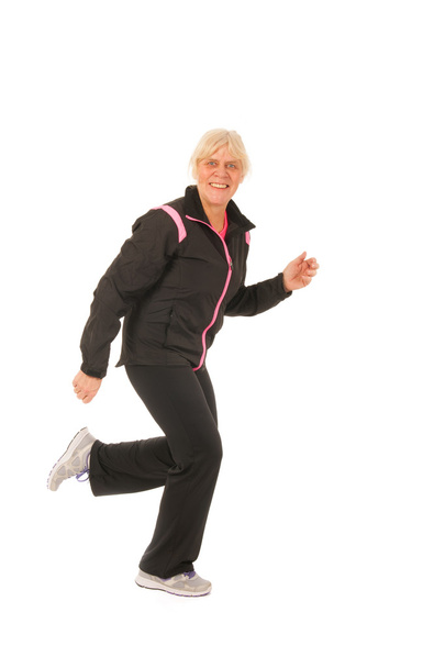 Running woman of mature age - Foto, Bild