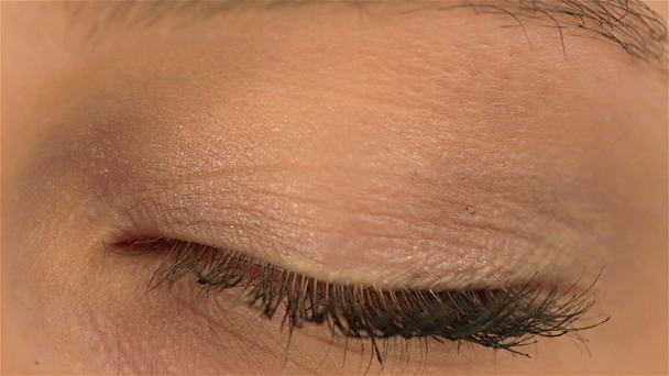 Blinkendes menschliches Auge - Filmmaterial, Video
