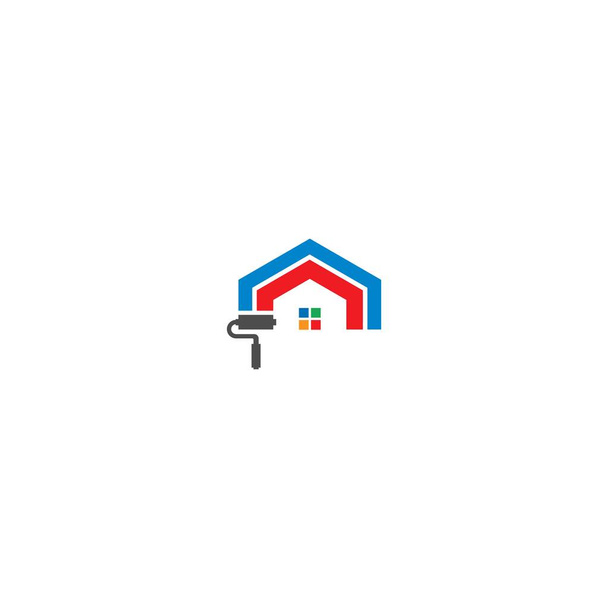 Illustration logo peinture maison icône
 - Vecteur, image